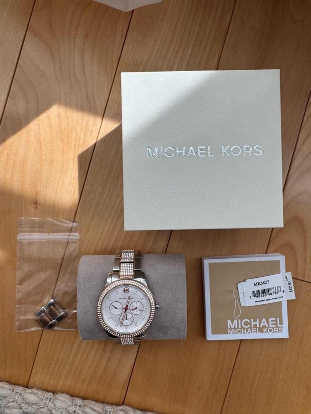 Michael Kors Silver & Rose Gold women’s watch